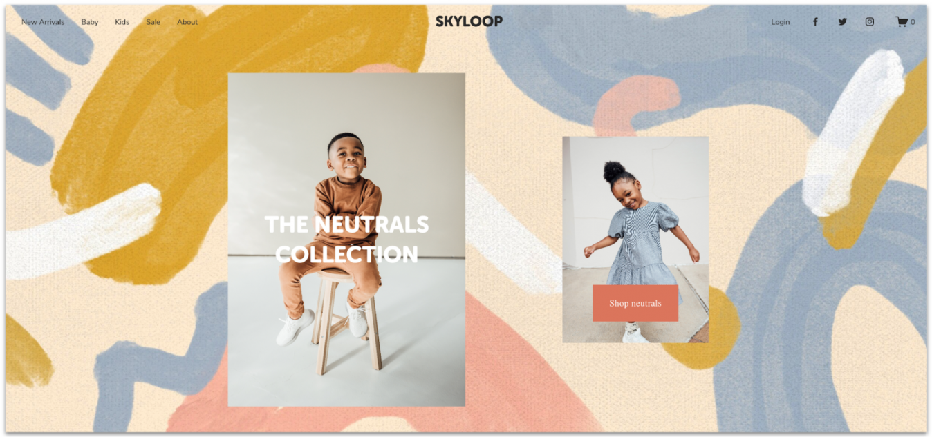 Squarespace e-commerce template