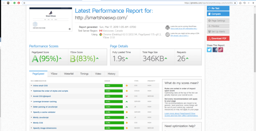 SGSuperCacher plugin speed test