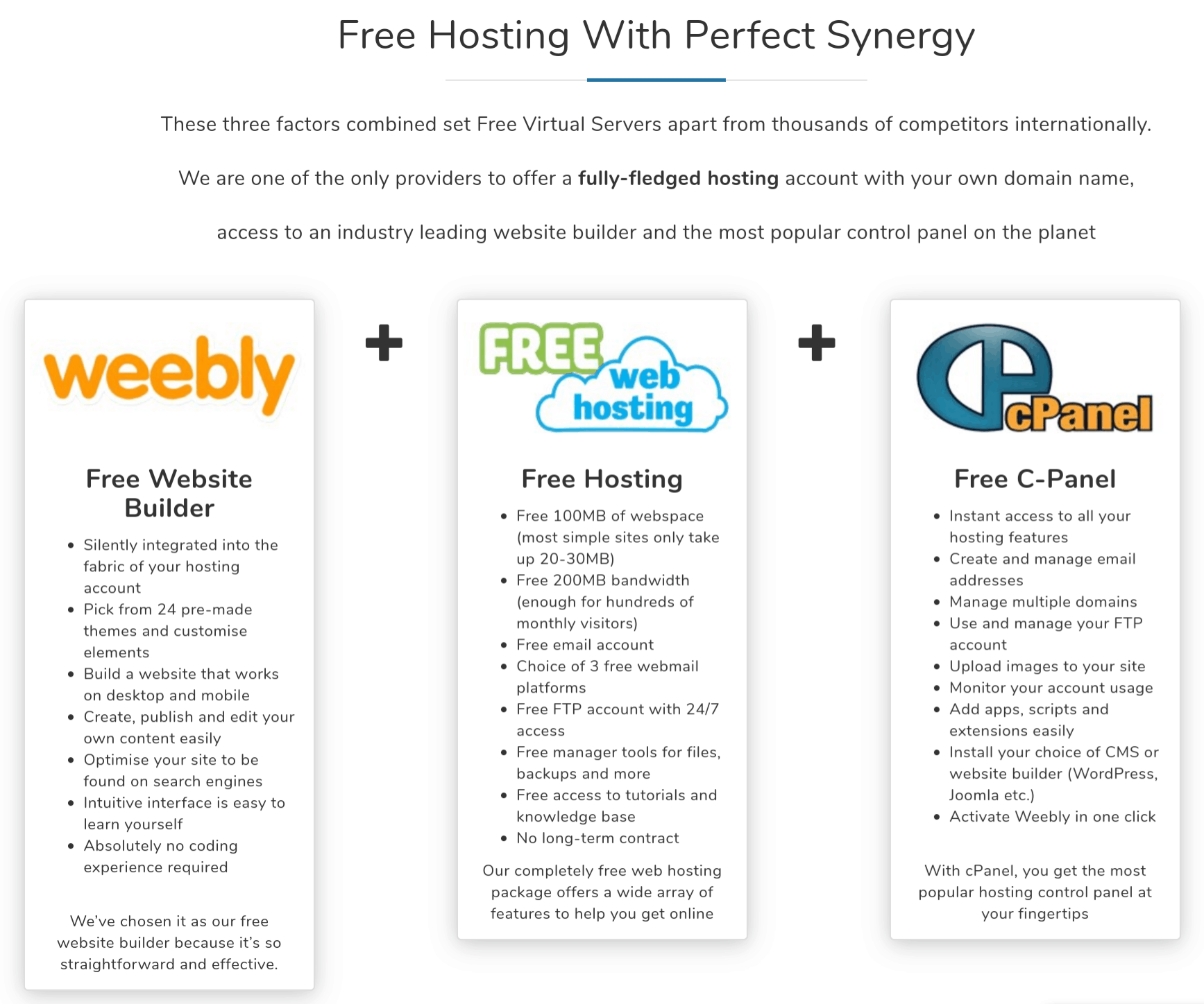 free web hosting with cpanel