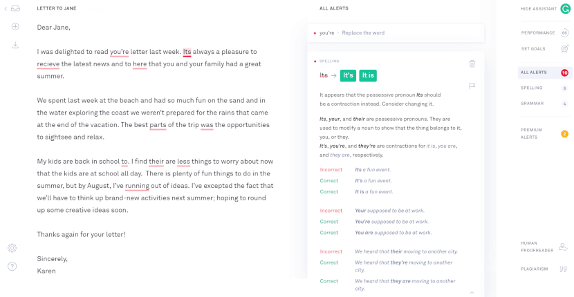 Grammarly 英語のスペルチェック 文法校正ツールレビュー 無料アプリ