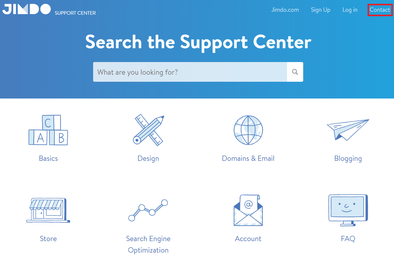 Search center