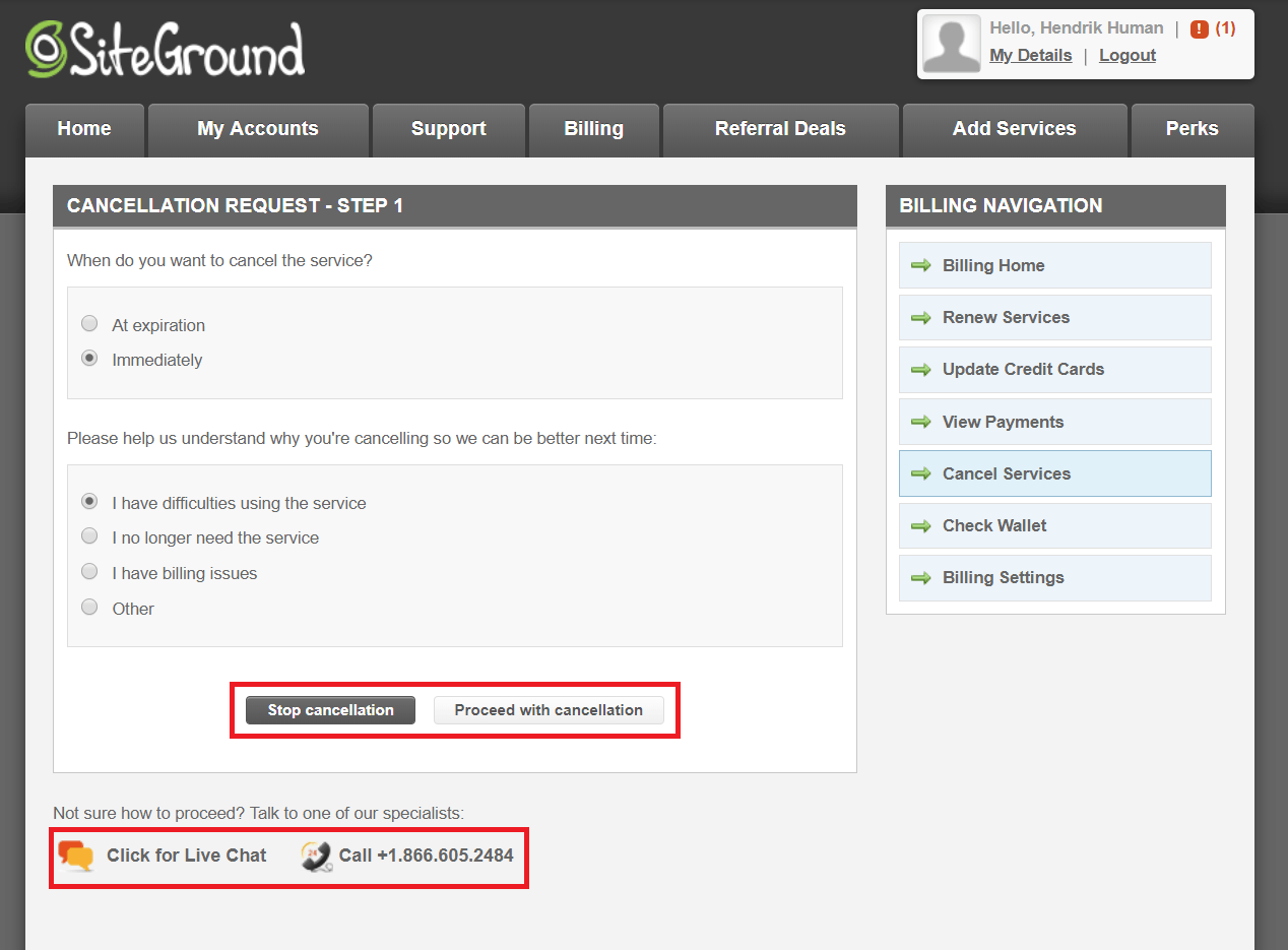 How to Cancel Your Account with SiteGround and Get a Refund-image4