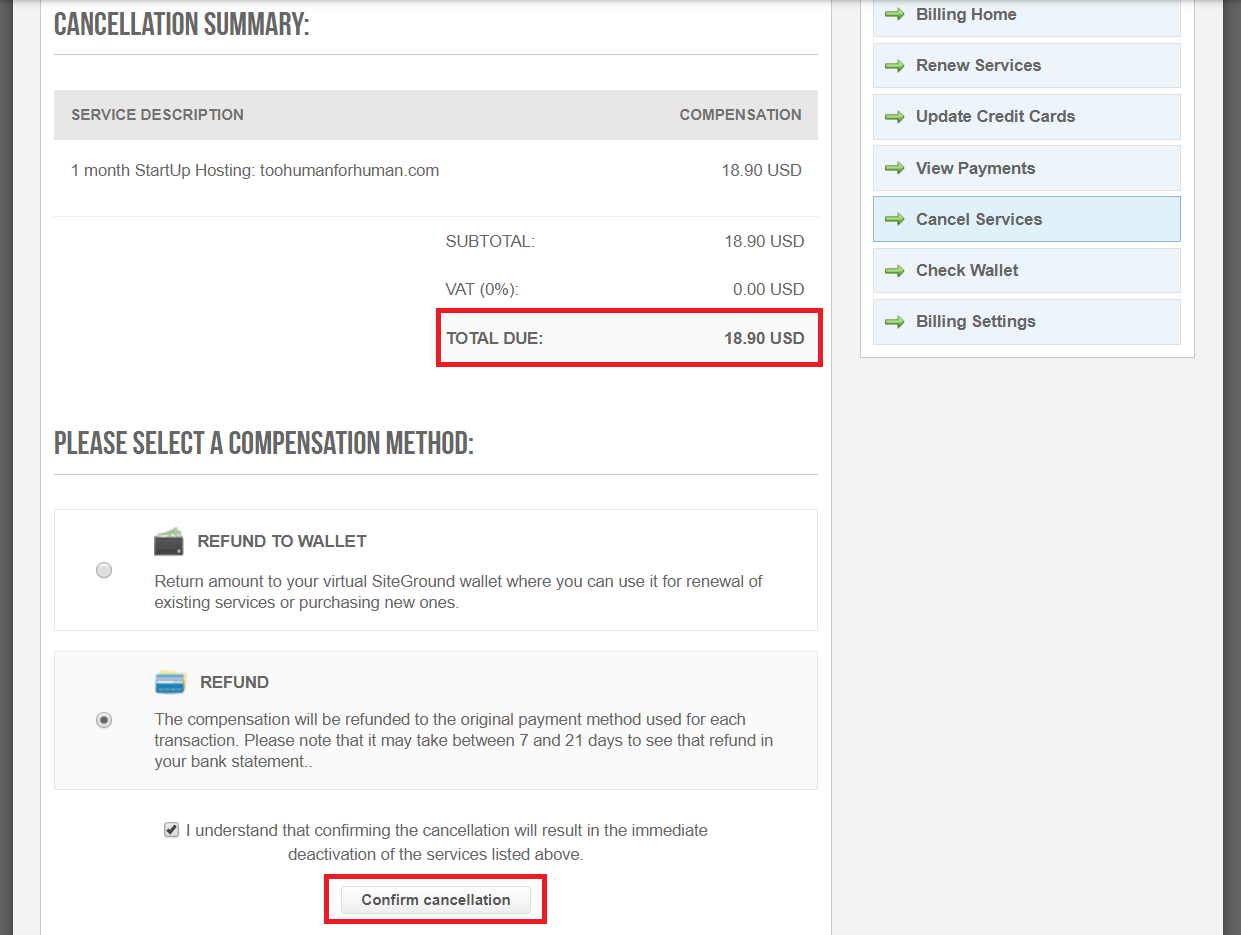 How to Cancel Your Account with SiteGround and Get a Refund-image6