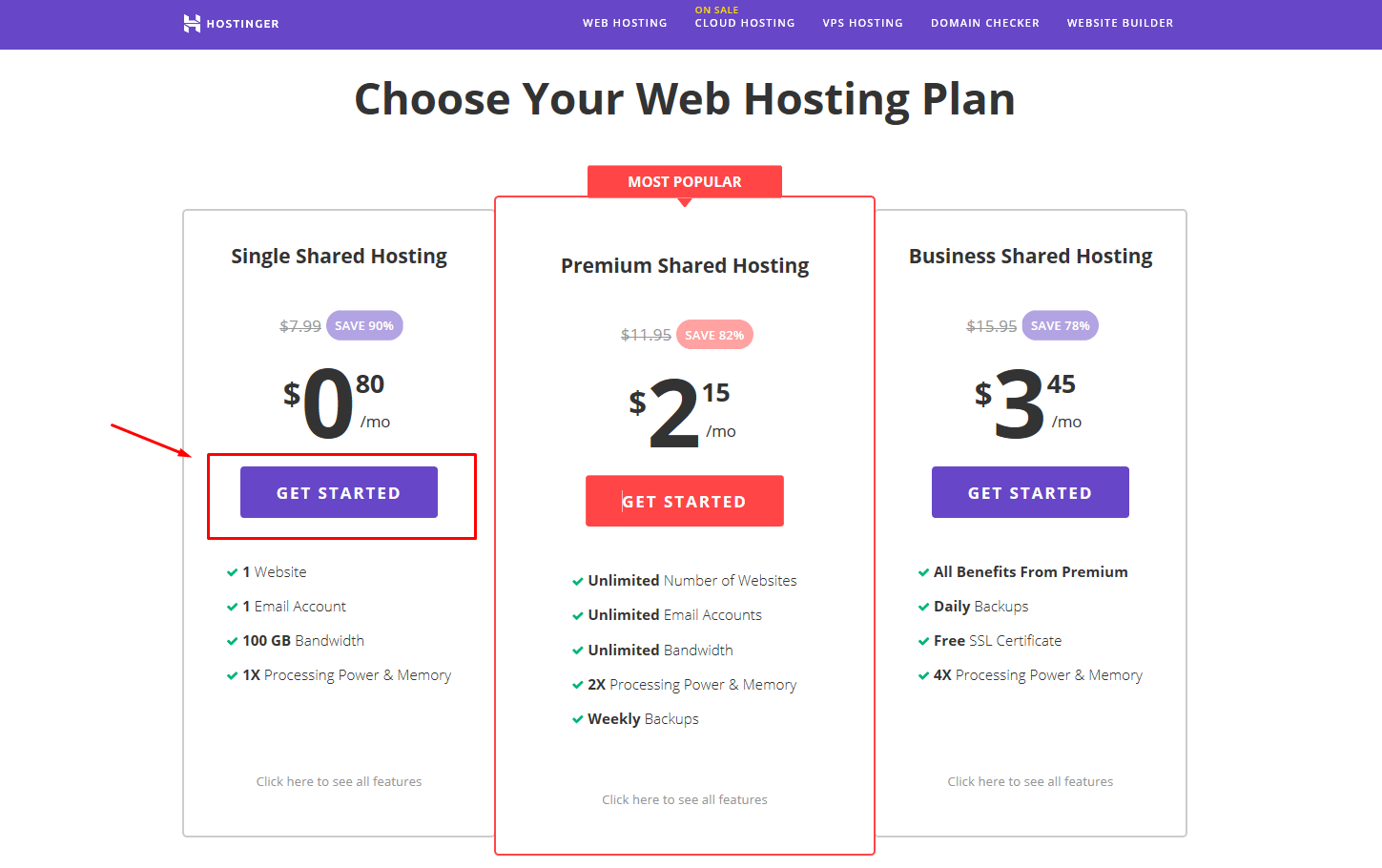 วิธีสร้างบัญชีใหม่กับ Hostinger