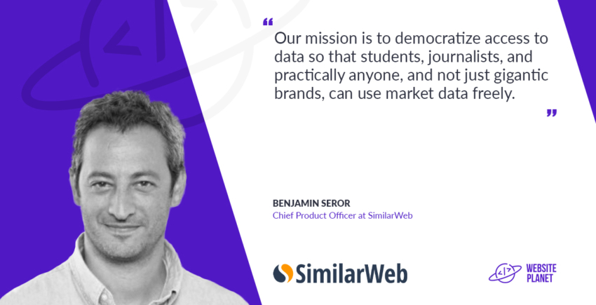 Benjamin Seror, Chied product officer at similarWeb