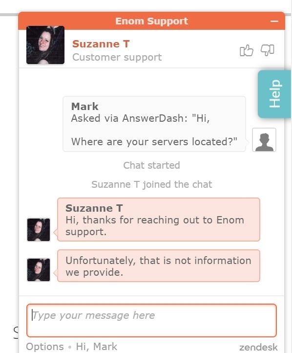 Enom Customer Support