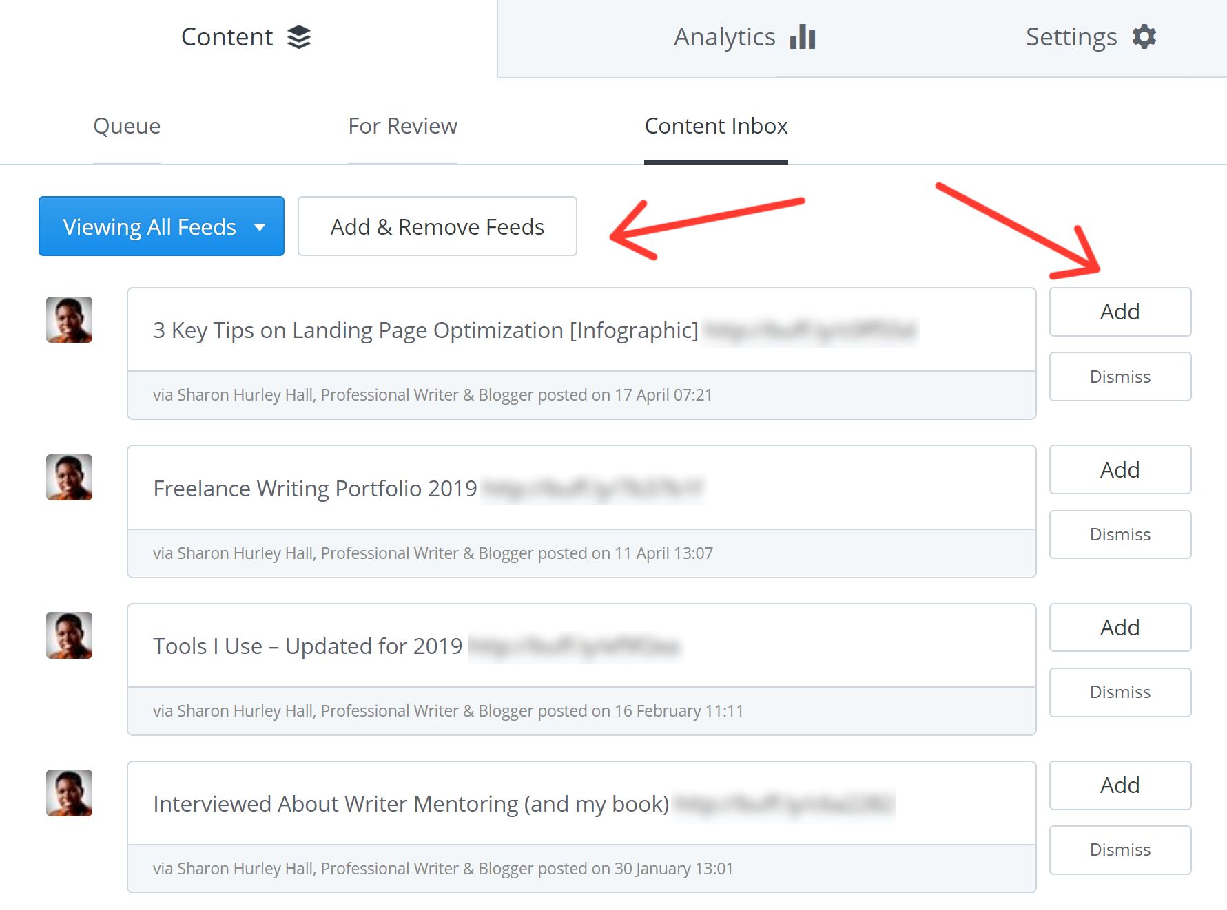 Hootsuite vs. Buffer - How to import content from RSS feeds on Buffer