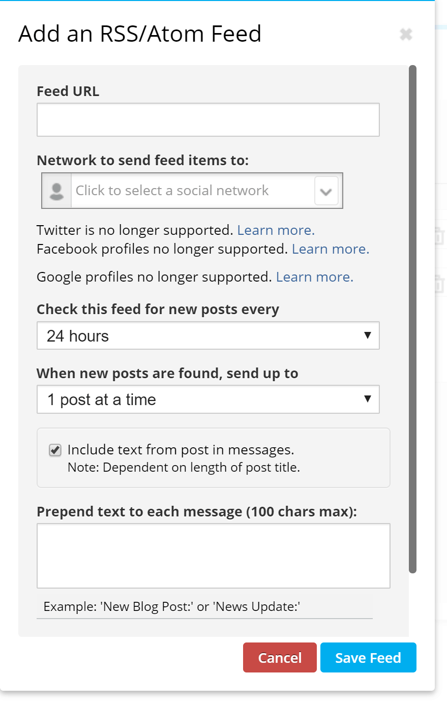 Hootsuite vs. Buffer - Cómo importar contenido de feeds RSS en Hootsuite