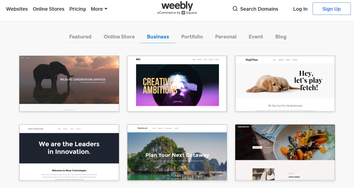  Thèmes Weebly 