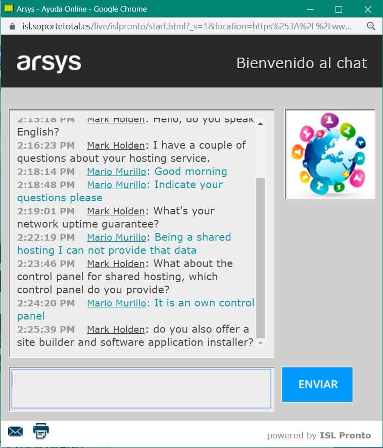 arsys chat 1