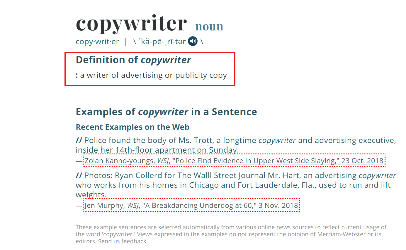 copywriter