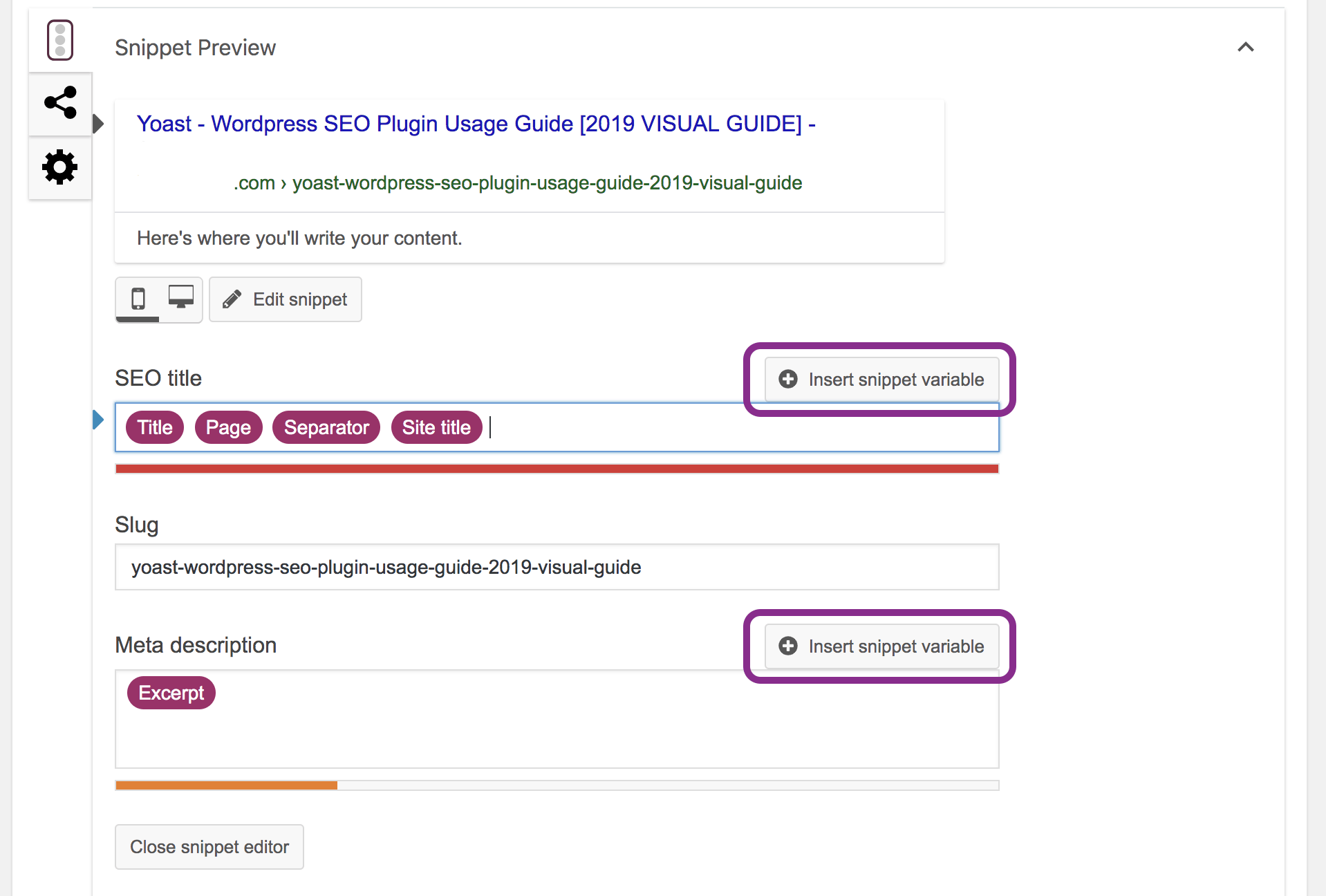 yoast seo checker