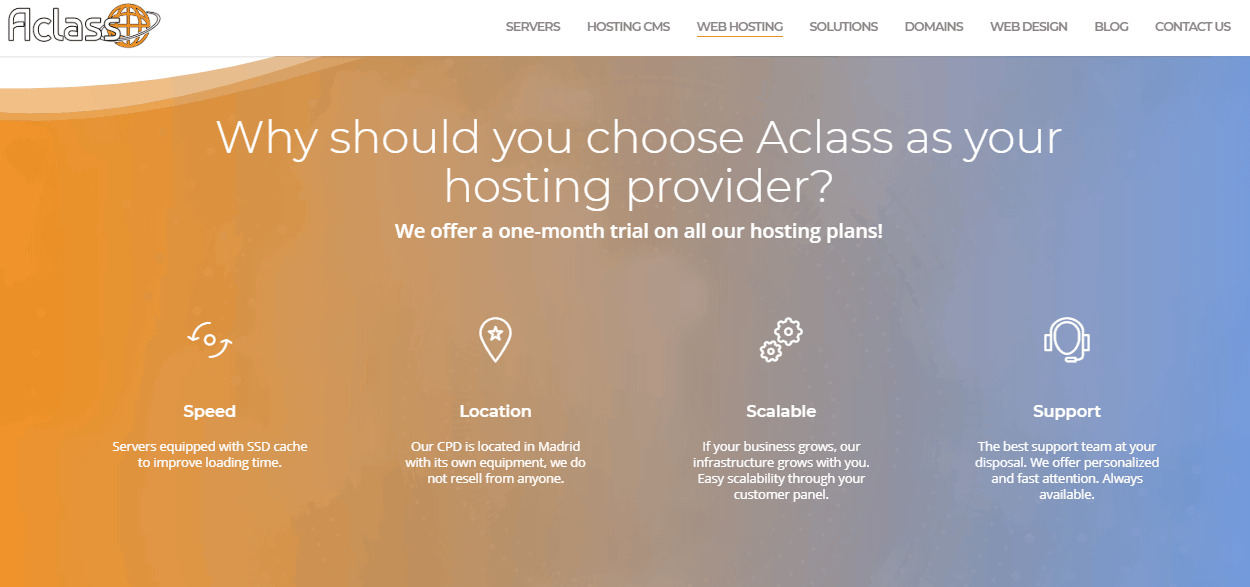 Aclass linux hosting