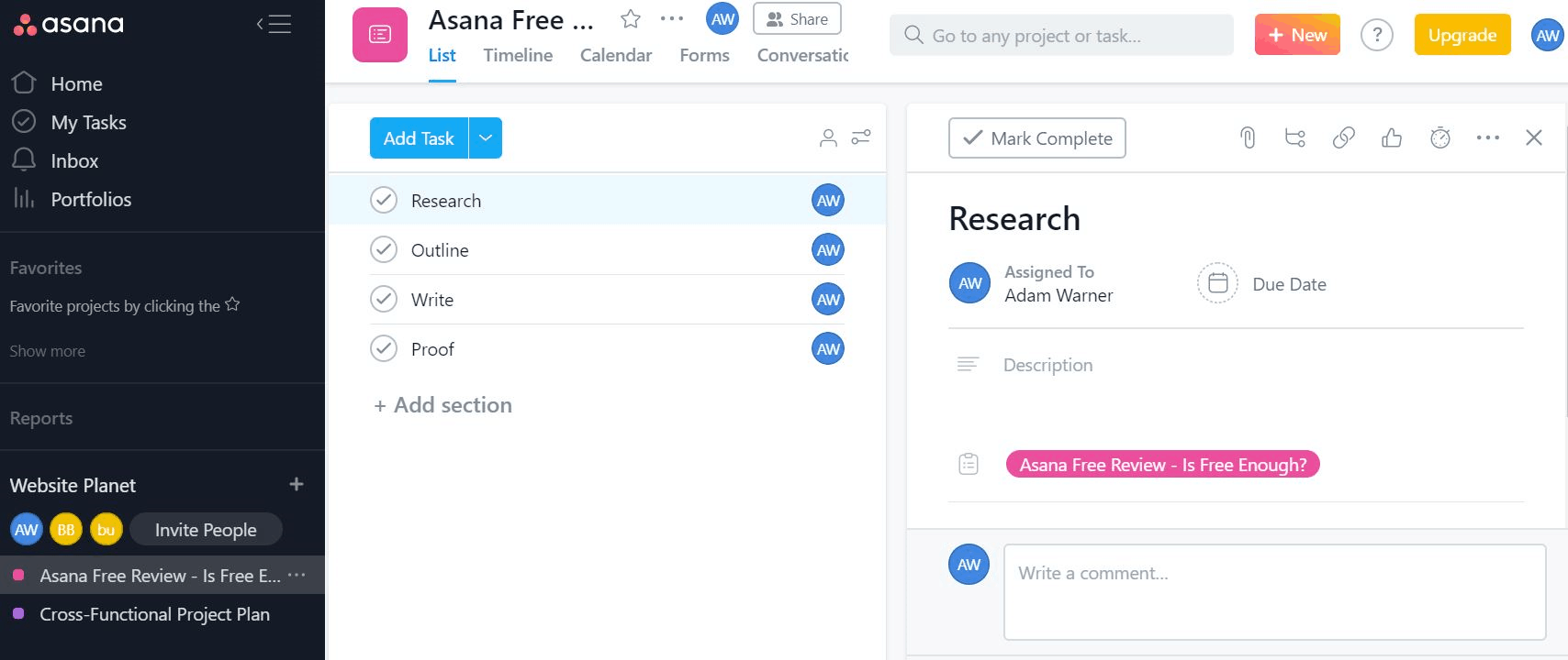 Asana Review - Can You Get By with the Free Version-image1