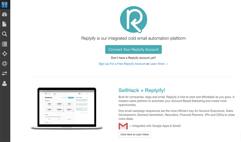 Connect SellHack and Replyify1