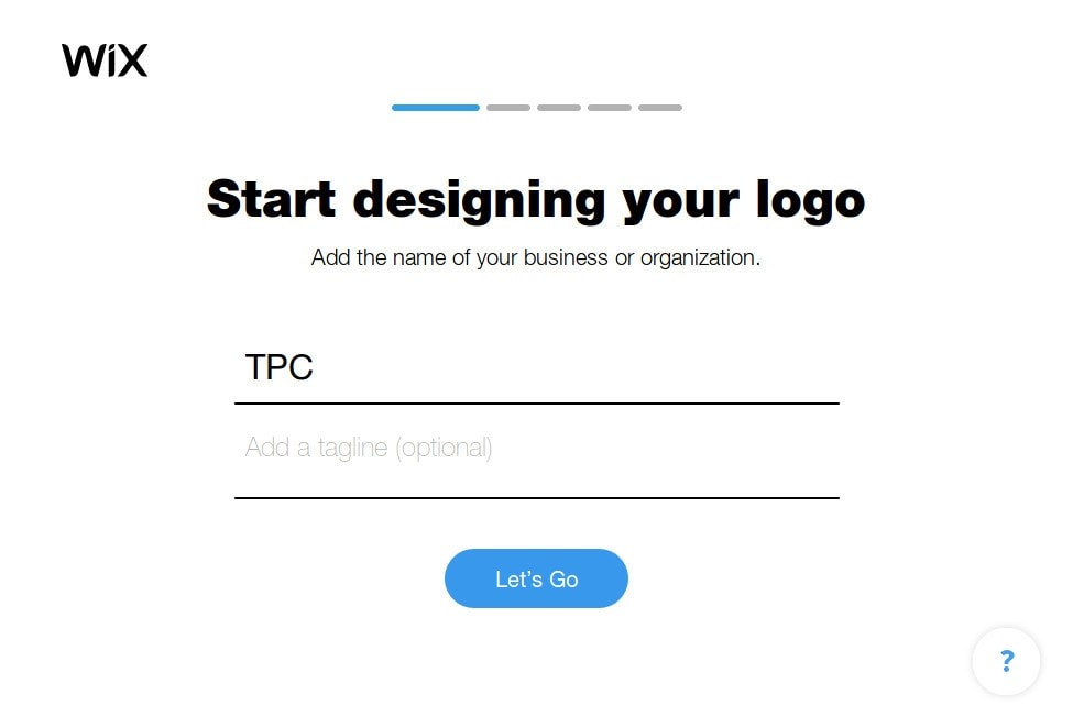 Wix Logo Maker screenshot - Start designing your logo