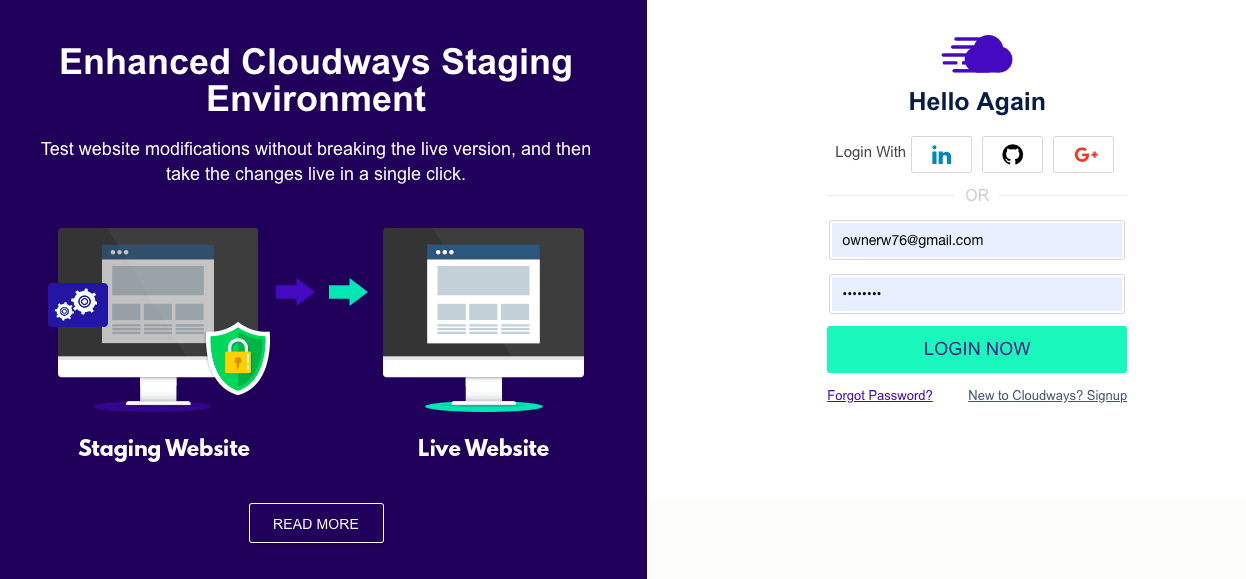 Staging сайт