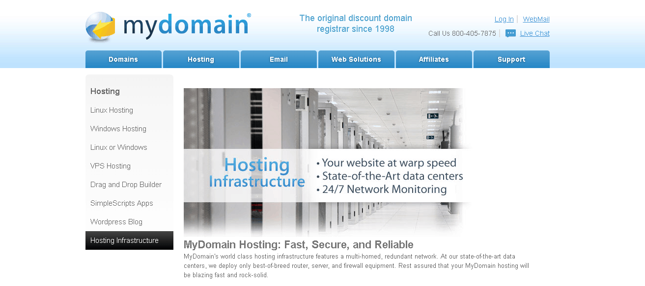 mydomain main