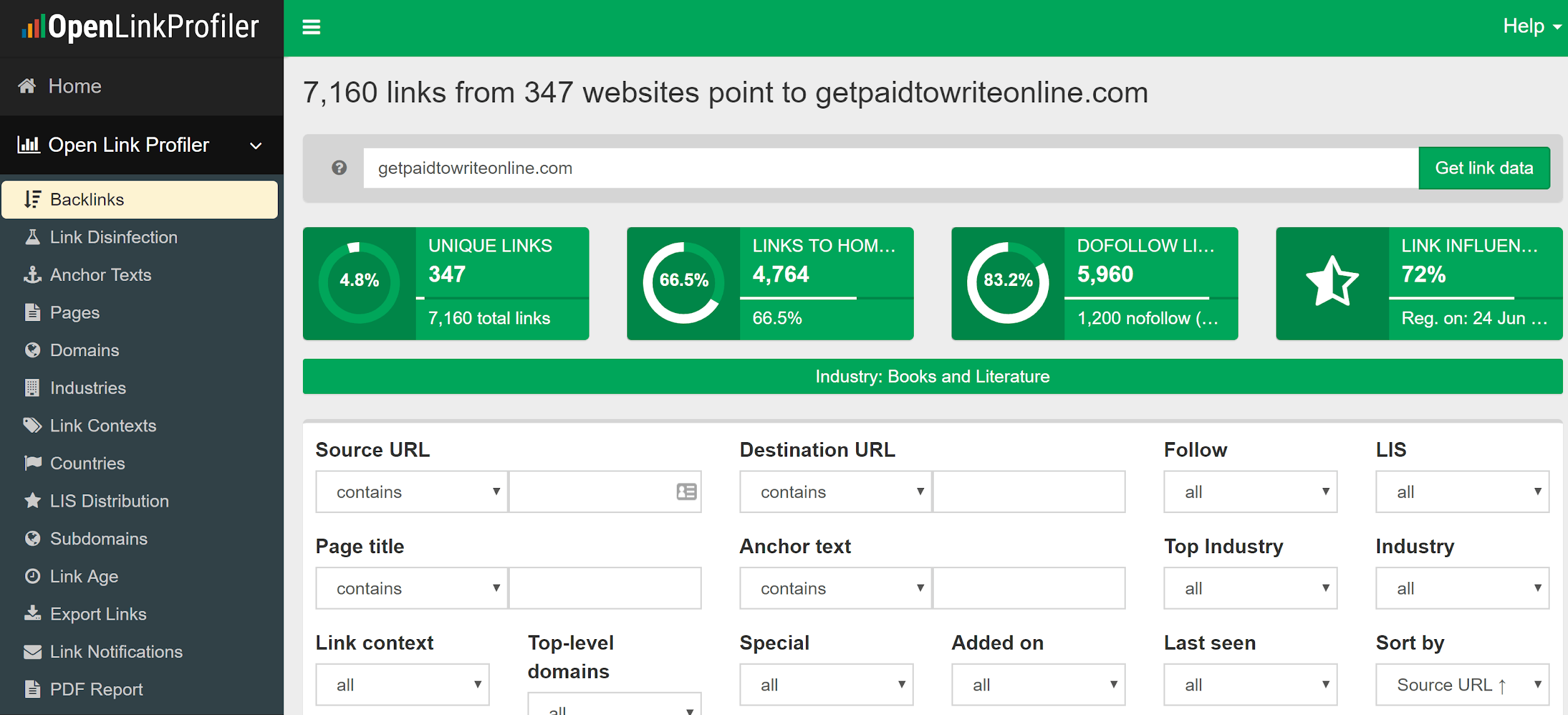 openlinkprofiler