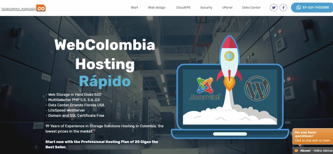 AwesomeScreenshot HOSTING IN COLOMBIA 2019 Website SSL Free Hosting Plans from 90 000 Hosting Joomla Drupal Wordpress 2019 07 11 17 07 01