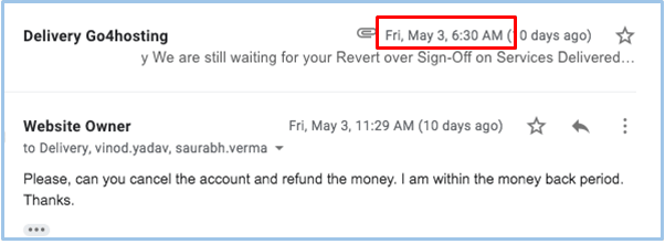 How to Cancel Your Account with Go4Hosting and Get a Refund-image3