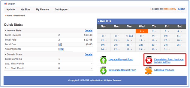 How to Cancel Your Account with MochaHost and Get a Refund-image1