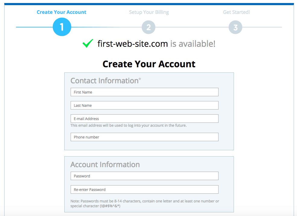 How to Create a New Account with Web.com