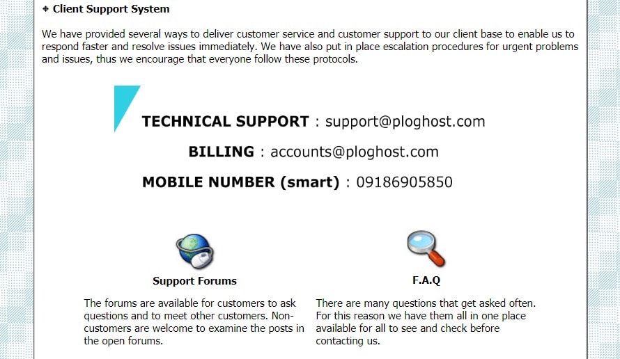 plogHost Support