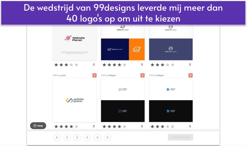 99designs’ logo samples