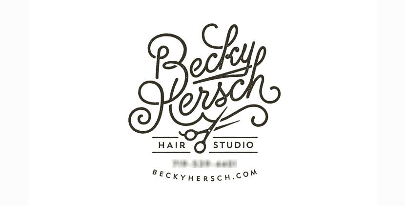 Beauty salon logo - Becky Hersch Hair Studio