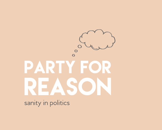 Political campaign logo, Party for Reason - made with Looka
