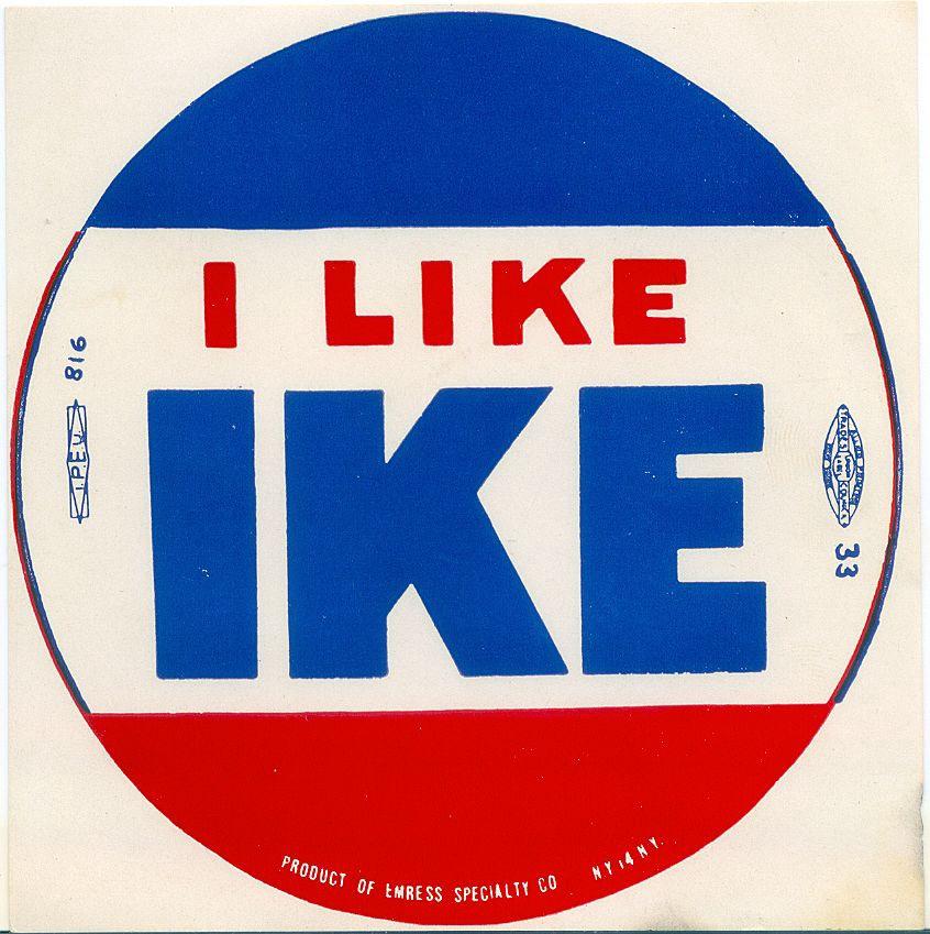 Political campaign logo - I Like Ike
