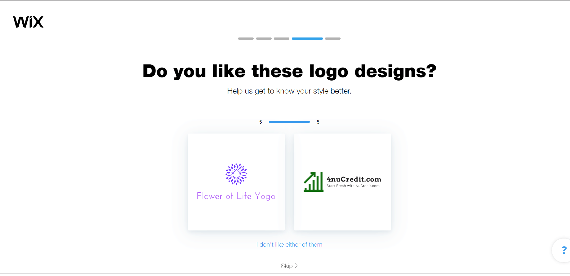 Wix Logo Maker screenshot - Logo styles