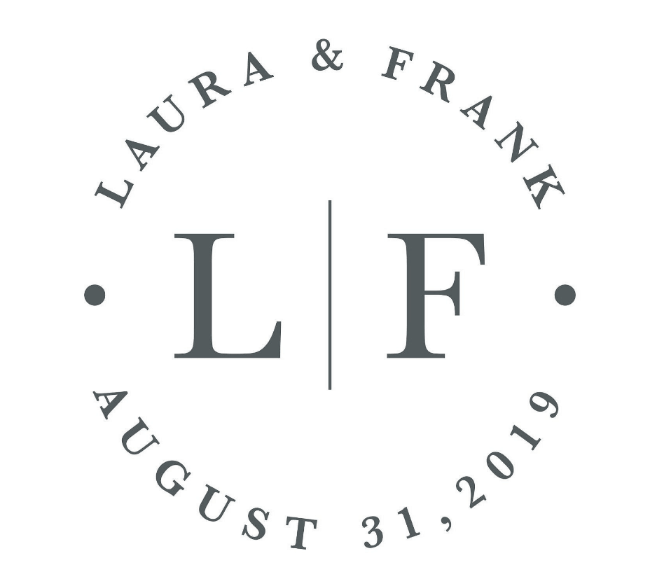 Laura & Frank wedding logo