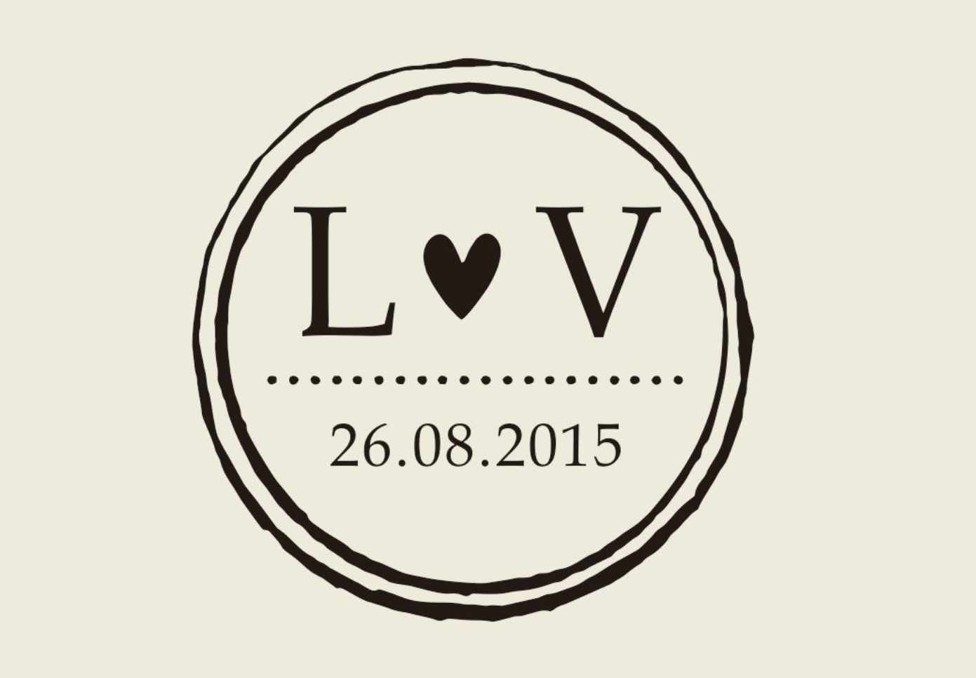 LV wedding logo