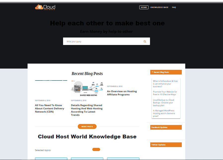 Cloud Host World support