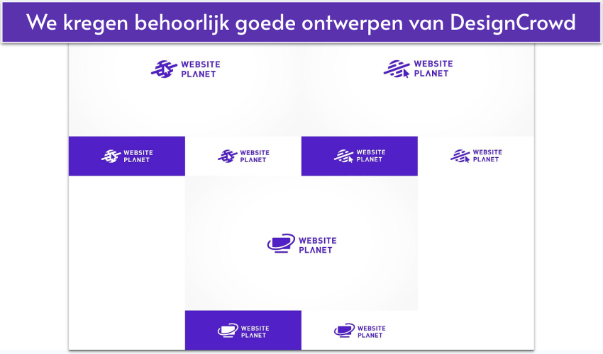 DesignCrowd’s logo samples