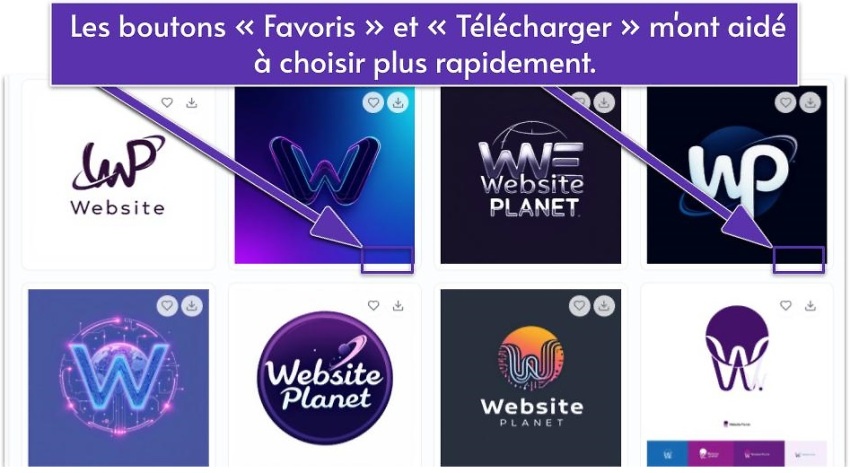 Les boutons « Favoris » et « Télécharger » d'Enso facilitent la prise de décision