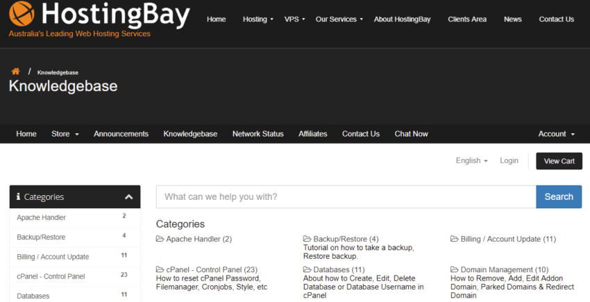 Knowledgebase HostingBay 850x435