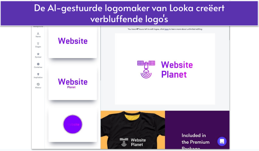 Looka’s logo samples