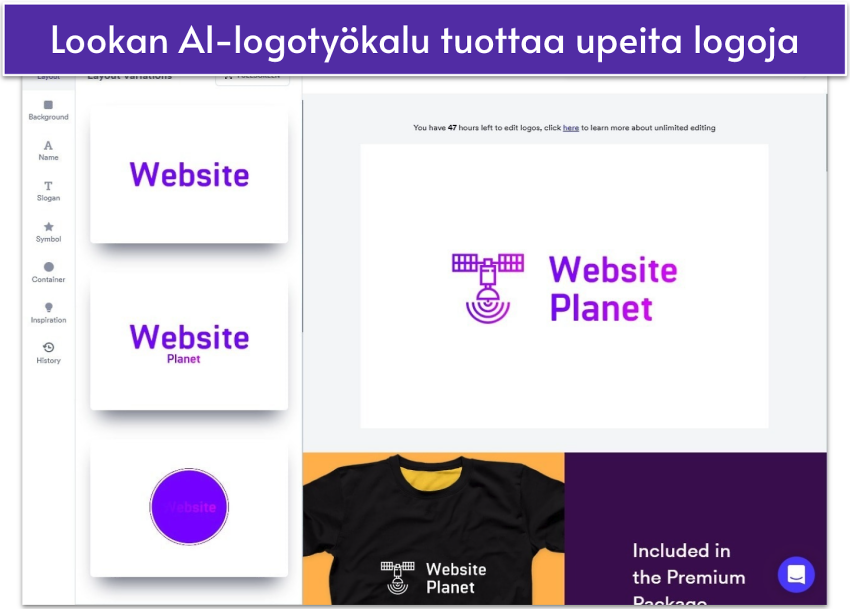 Looka's AI-powered logo maker-fi