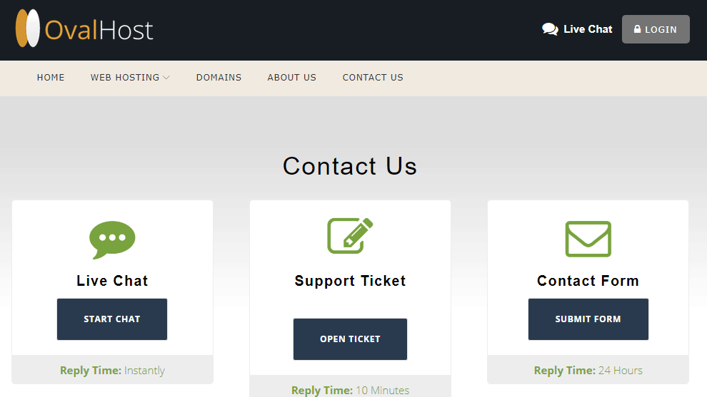 Ovalhost support
