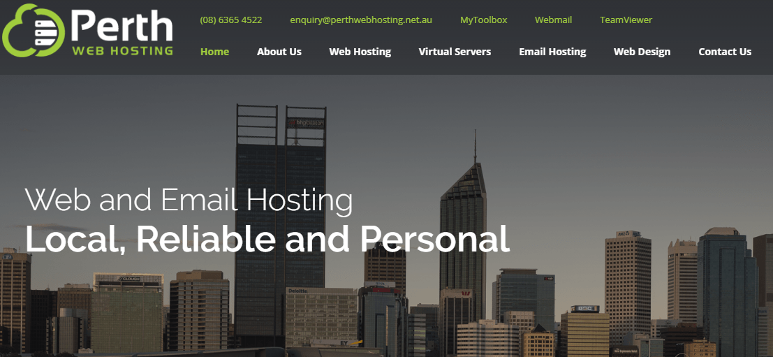 Perth Web Hosting your local personal hosting provider