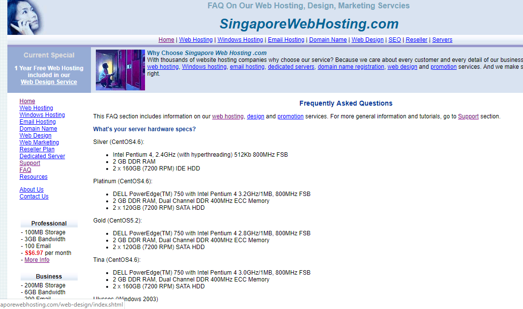 SingaporeWebHosting.com support