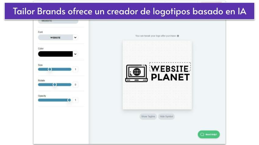Tailor Brands ofrece un creador de logotipos basado en IA
