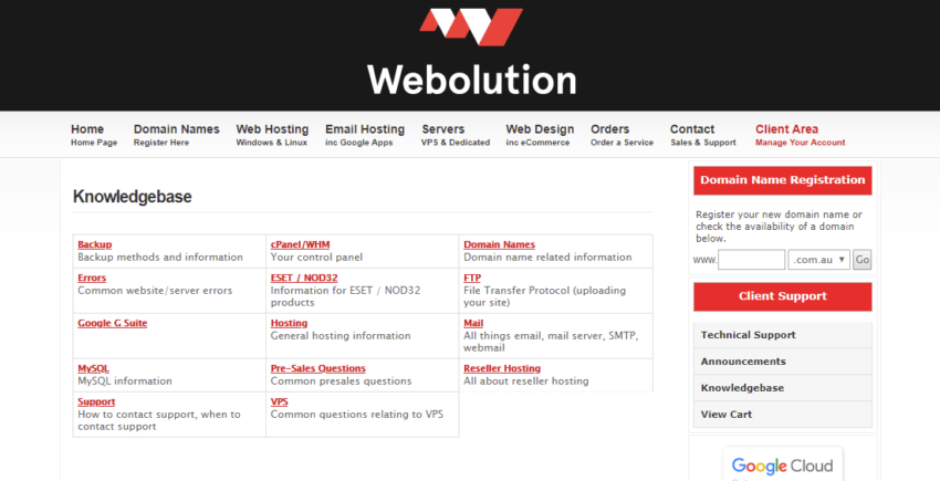 Webolution Knowledgebase 850x435