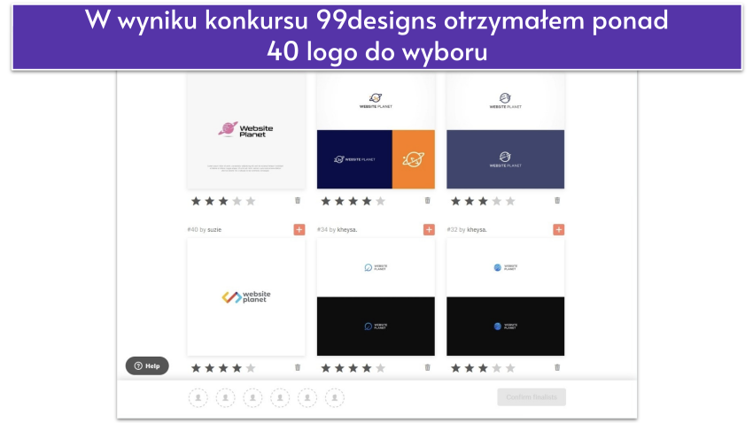 99designs screenshot