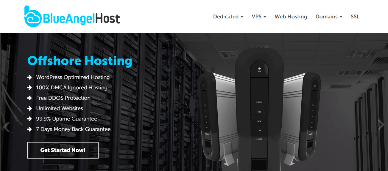 BlueAngelHost Offshore Web Hosting