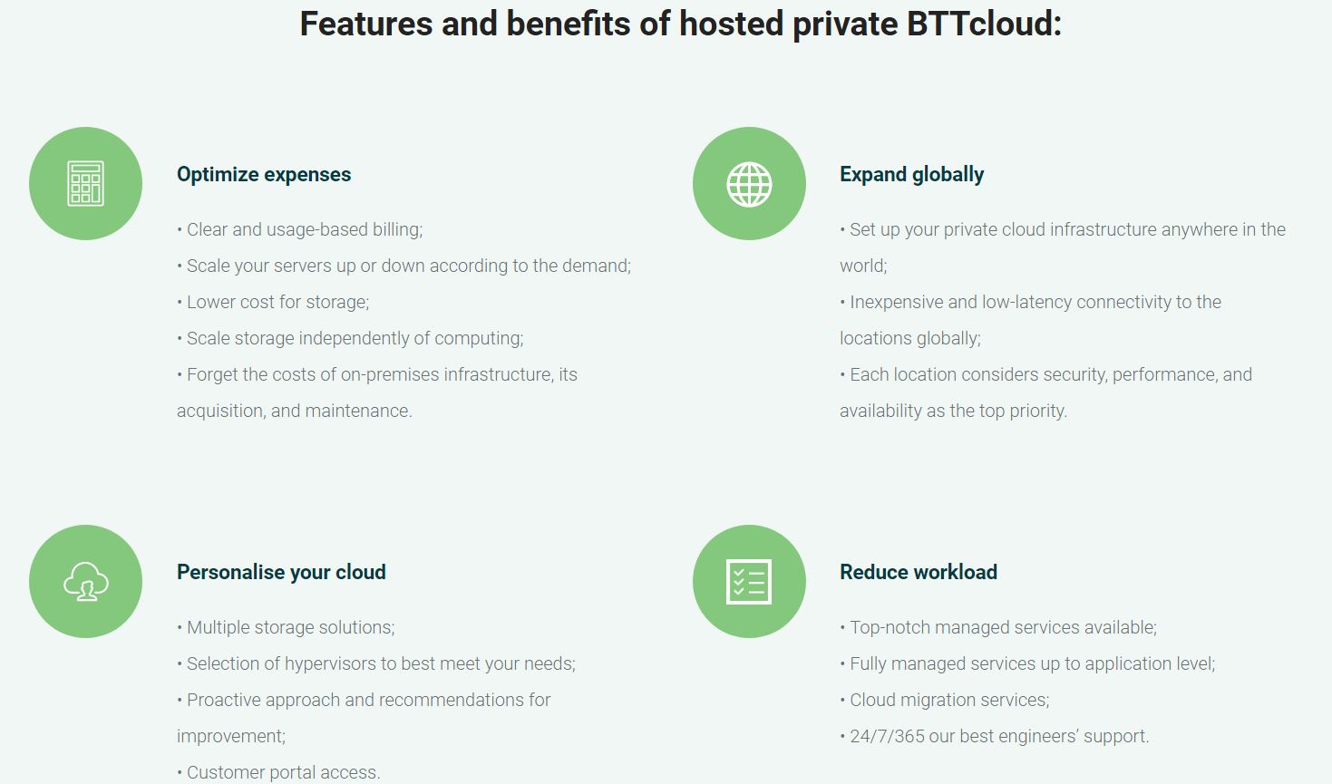 btt cloud features