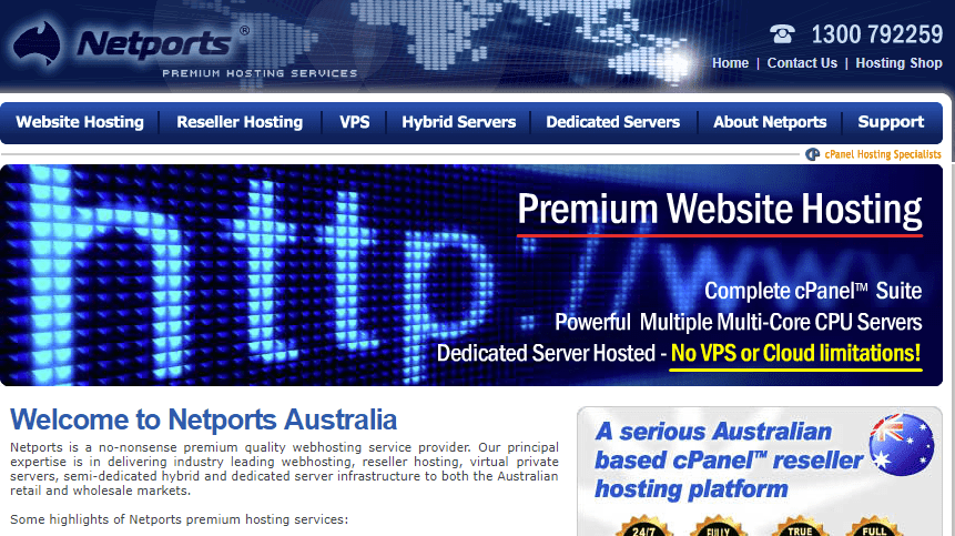 cPanel Reseller Hosting VPS Hybrid Dedicated Servers Australia